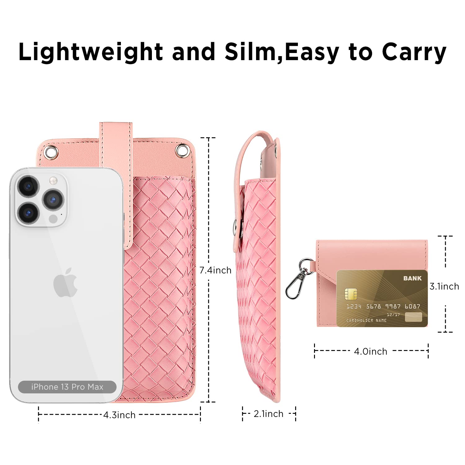 OUTXE Universal Crossbody Phone Purse for Women - Adjustable Shoulder Strap Wallet with Card Slots for iPhone 13/12/11/XR - Perfect for Travel, Shopping & Everyday Use