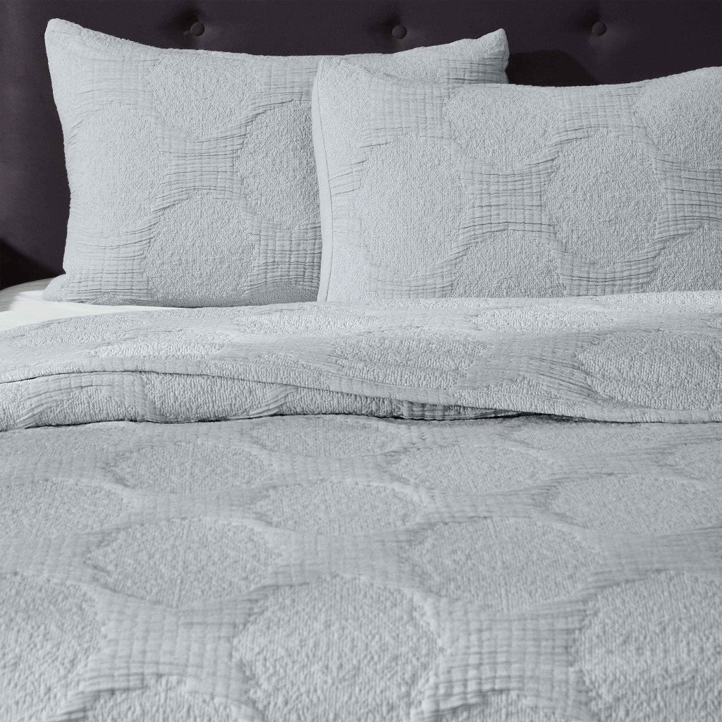 Tanta Cotton Medium Weight Crinkle Woven Coverlet - Soft & Breathable Bedspread for All Seasons | Perfect for Bedroom Decor, Guest Rooms & Cozy Home Styling