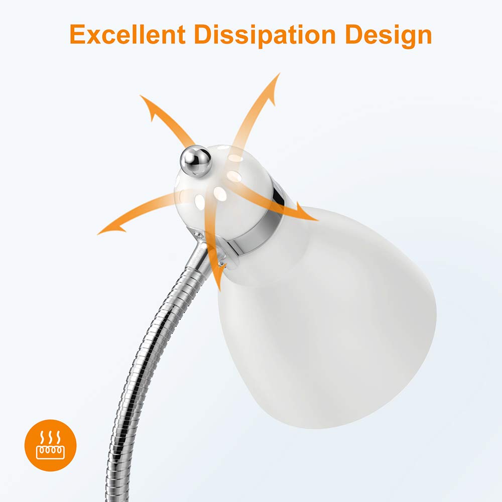 LEPOWER Adjustable Gooseneck Floor Lamp with Heavy Metal Base - Modern Standing Reading Light for Office, Bedroom & Living Room - Perfect Task Lighting for Study, Relaxation and Home Decor
