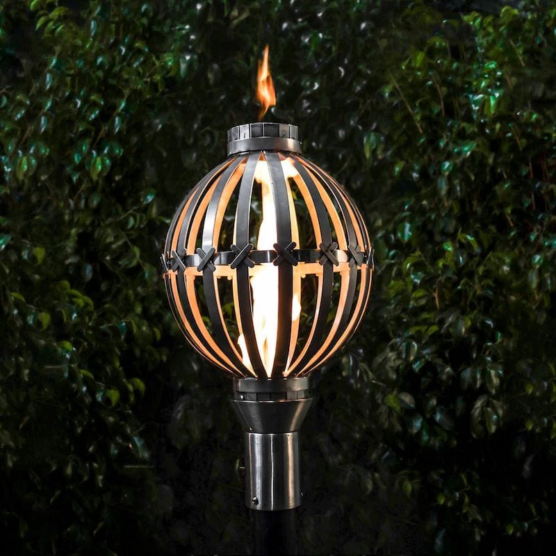 Original Fire Torch & Post Kit - OPT TPK2 - Outdoor Patio Decoration, Garden Landscape Lighting, Backyard Ambiance for Parties & Events