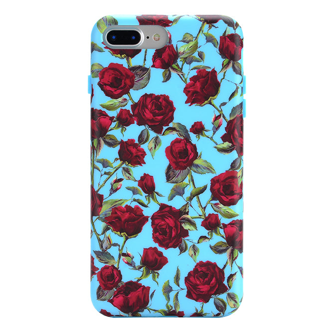 Blue Roses Floral iPhone Case - Elegant Flower Design Protective Cover for iPhone [Model] - Perfect Gift for Women, Girls & Rose Lovers