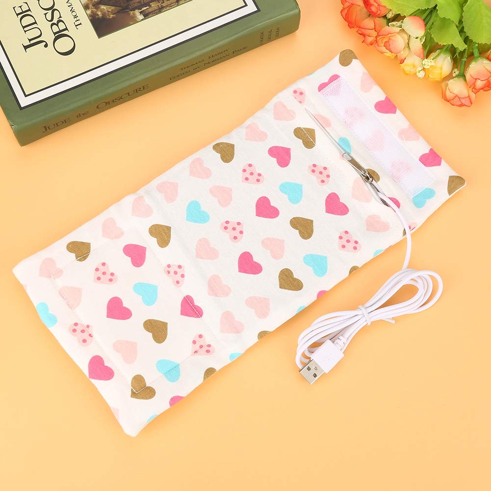 Portable USB Rechargeable Baby Bottle Warmer - Foldable Milk Bottle Heater for Travel, Car & Long Trips | Fast Heating Cloth Bag Design for On-the-Go Parents | Perfect for Road Trips, Airplane Travel & Outdoor Feeding