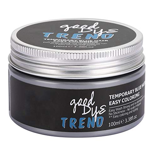 Blue Temporary Hair Color Wax - 100ml Wash Out Hair Dye for Men & Women | Quick & Easy Instant Hairstyle Cream | Perfect for Parties, Cosplay & Daily Styling