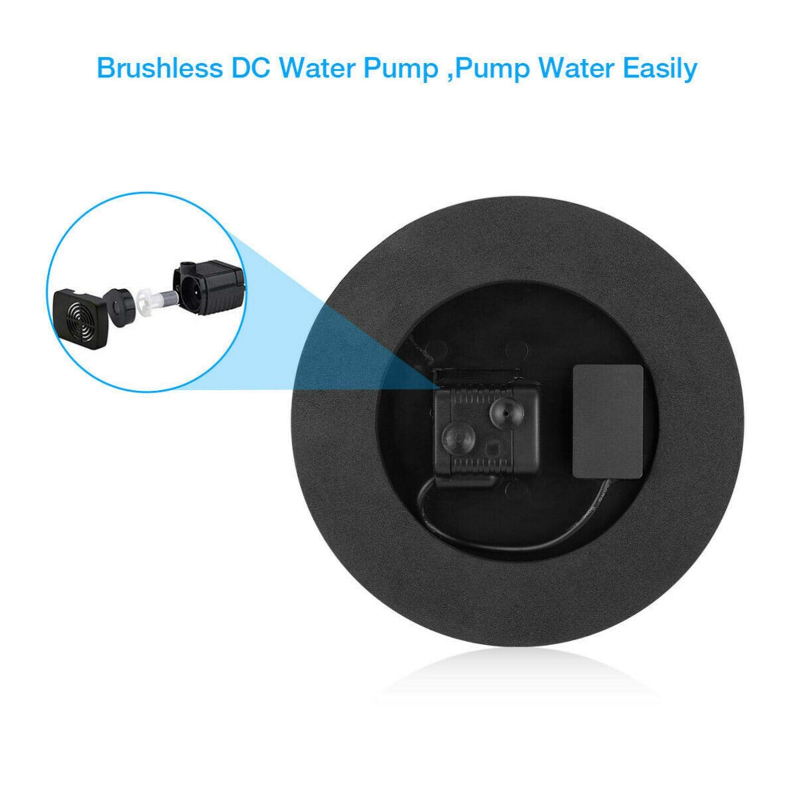 Solar Powered Floating Bird Bath Fountain - 5.3