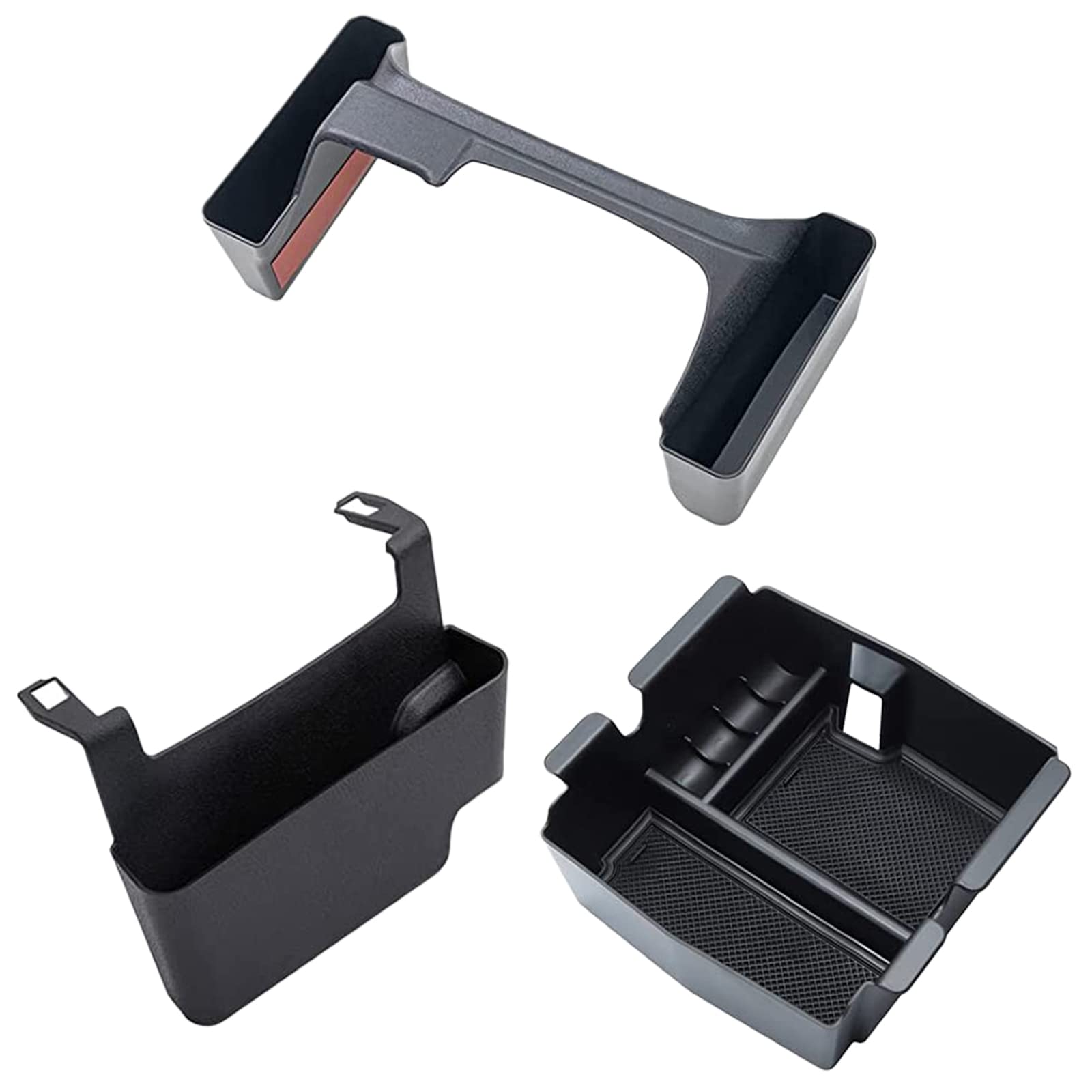 Jeep Wrangler JL/JLU & Gladiator JT Center Console Organizer Tray - Compatible with 2018-2022 Models | Gear Shift & Armrest Storage Box | Car Accessories for Phone, Keys & Small Items | Perfect for Off-Roading & Daily Commute