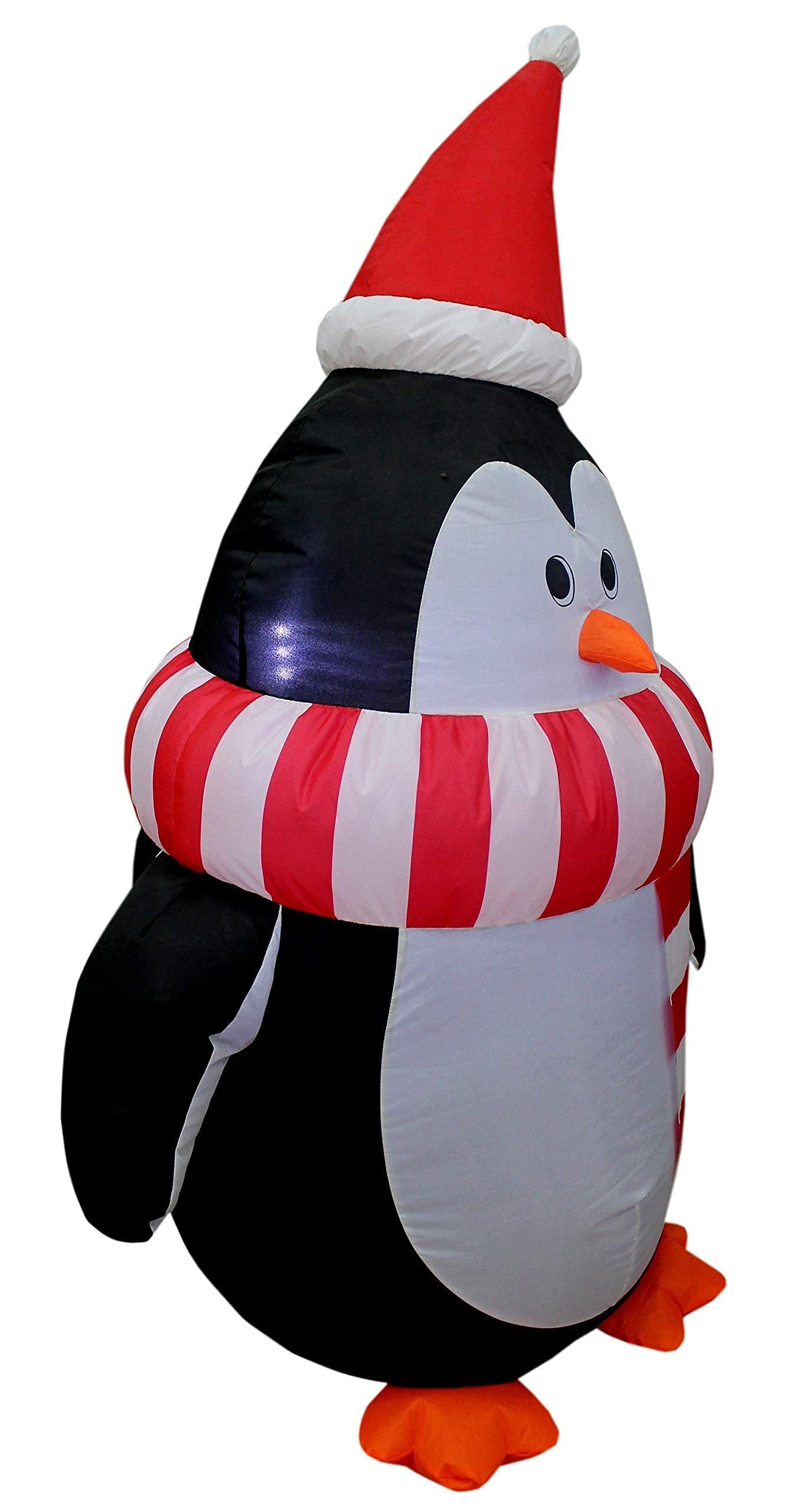 4ft & 8ft Inflatable Christmas Penguin Decorations Set - Lighted Snow Scene Penguin Family with Scarf for Outdoor Holiday Party Decor | Perfect for Front Yard, Lawn, Christmas Village & Winter Festival Displays