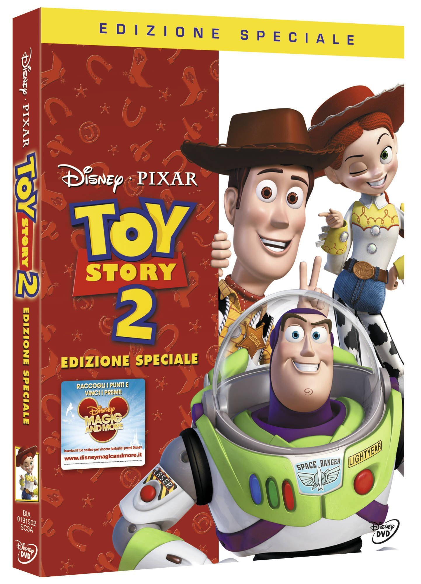 Toy Story 2 Special Edition Italian Version - Disney Pixar Animated Movie DVD - Perfect for Family Movie Nights & Italian Language Learning