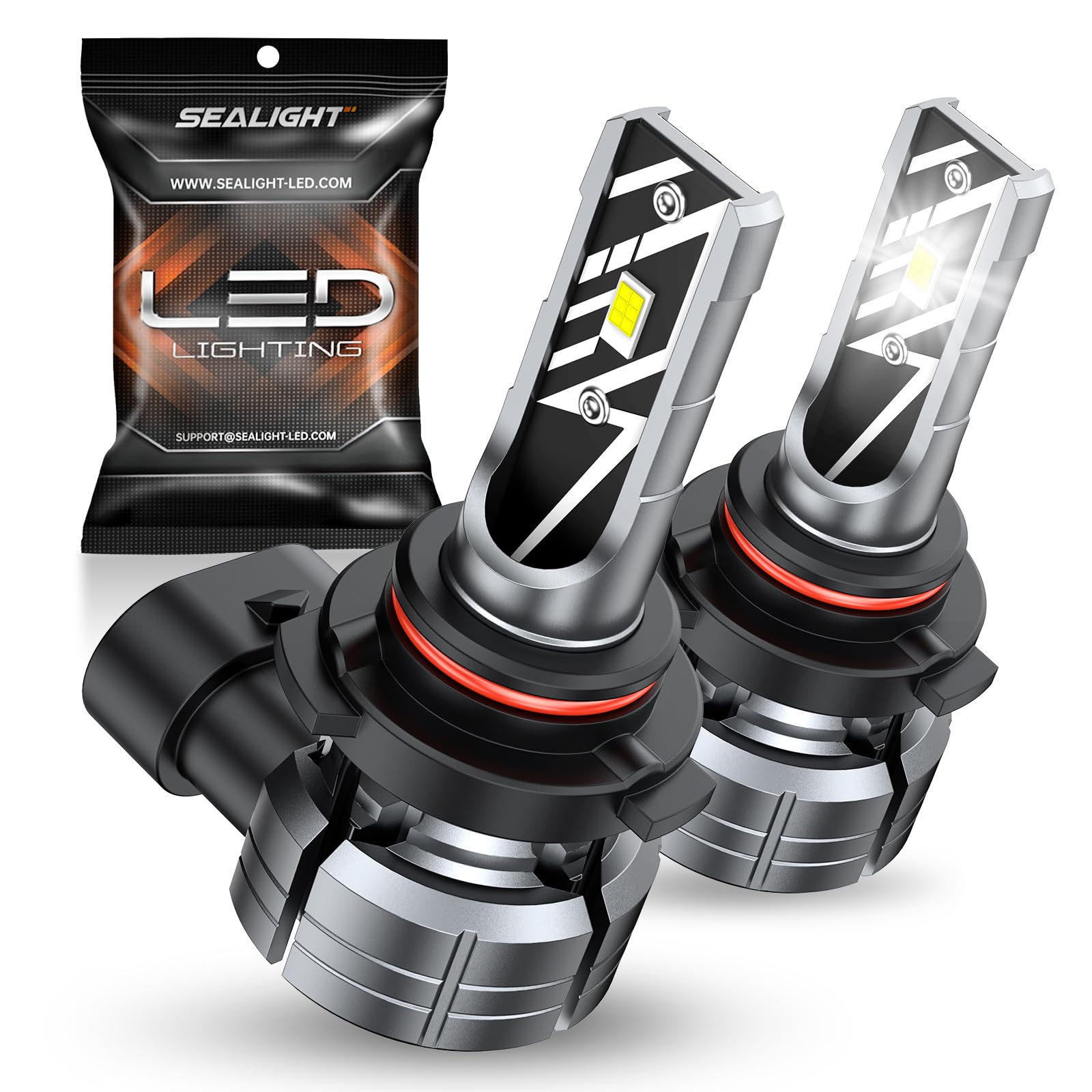 SEALIGHT F1A H10 9145 LED Fog Light Bulbs - 10000LM Super Bright 6000K Cool White H10/9045/9040/9140/9145 Bulbs, Non-Polarity, Pack of 2 - Perfect for Trucks, SUVs, and Off-Road Vehicles in Foggy or Low Visibility Conditions
