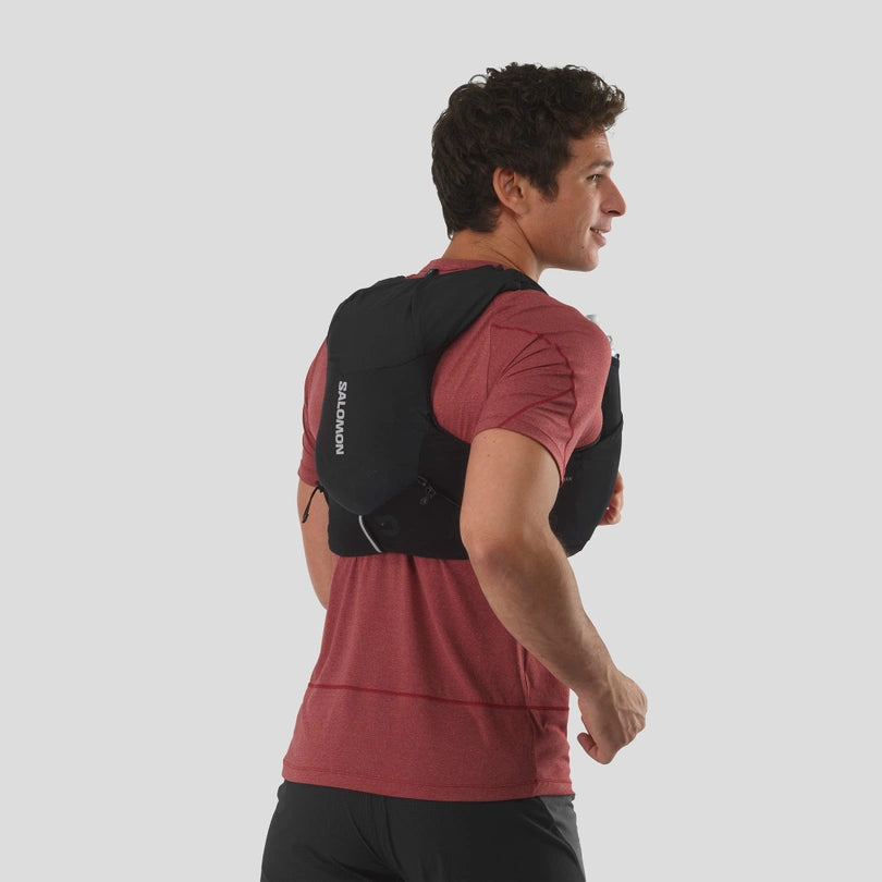 Adv Skin 5 Hydration Pack with Included Flasks - Unisex Running Vest for Trail Runners & Outdoor Enthusiasts - Perfect for Hiking, Marathon Training and Adventure Sports
