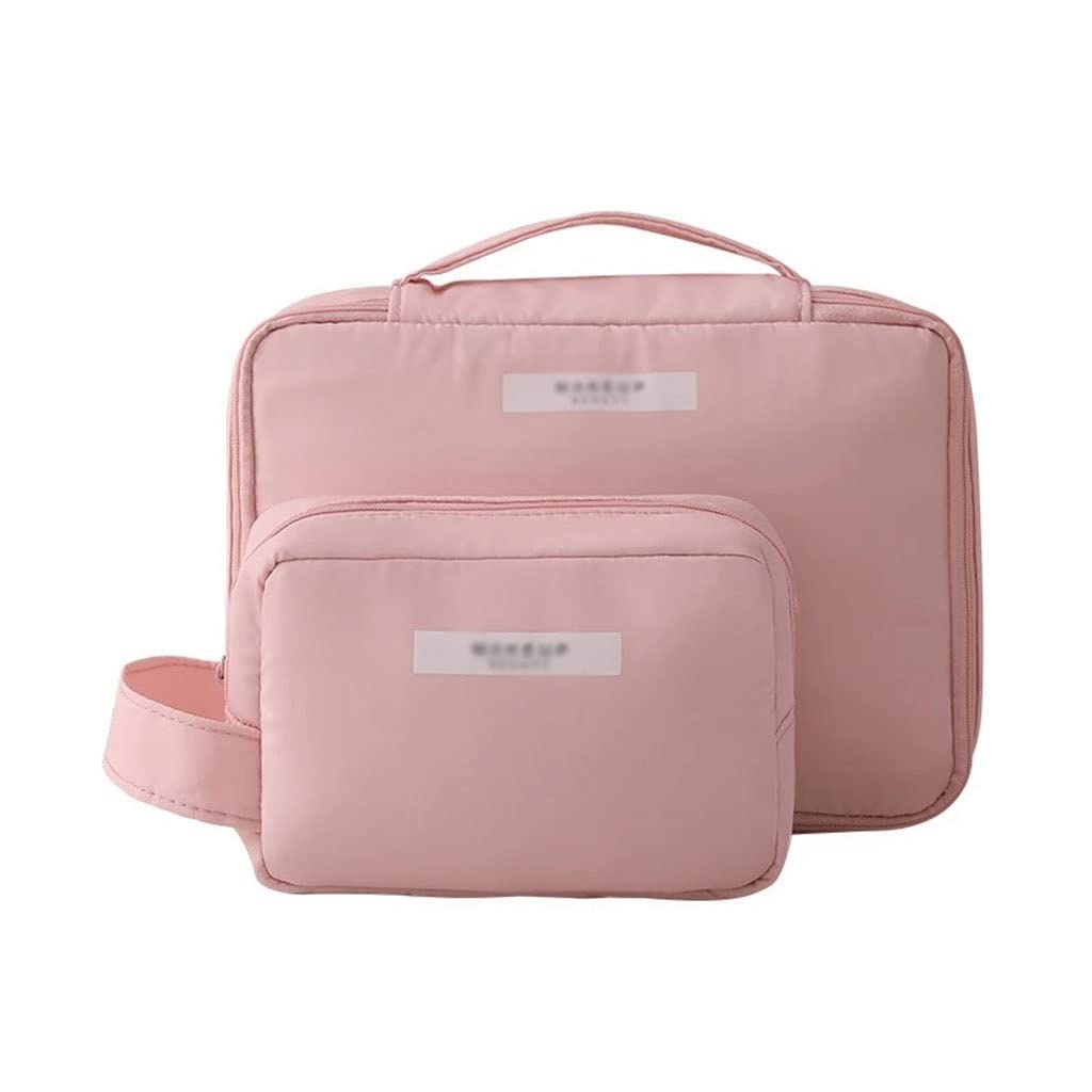 EKDSPW Large Capacity Cosmetic Bag for Women - Waterproof Travel Toiletry Organizer with Multiple Pockets, Portable Makeup Storage Pouch for Travel, Gym, Work & Daily Use