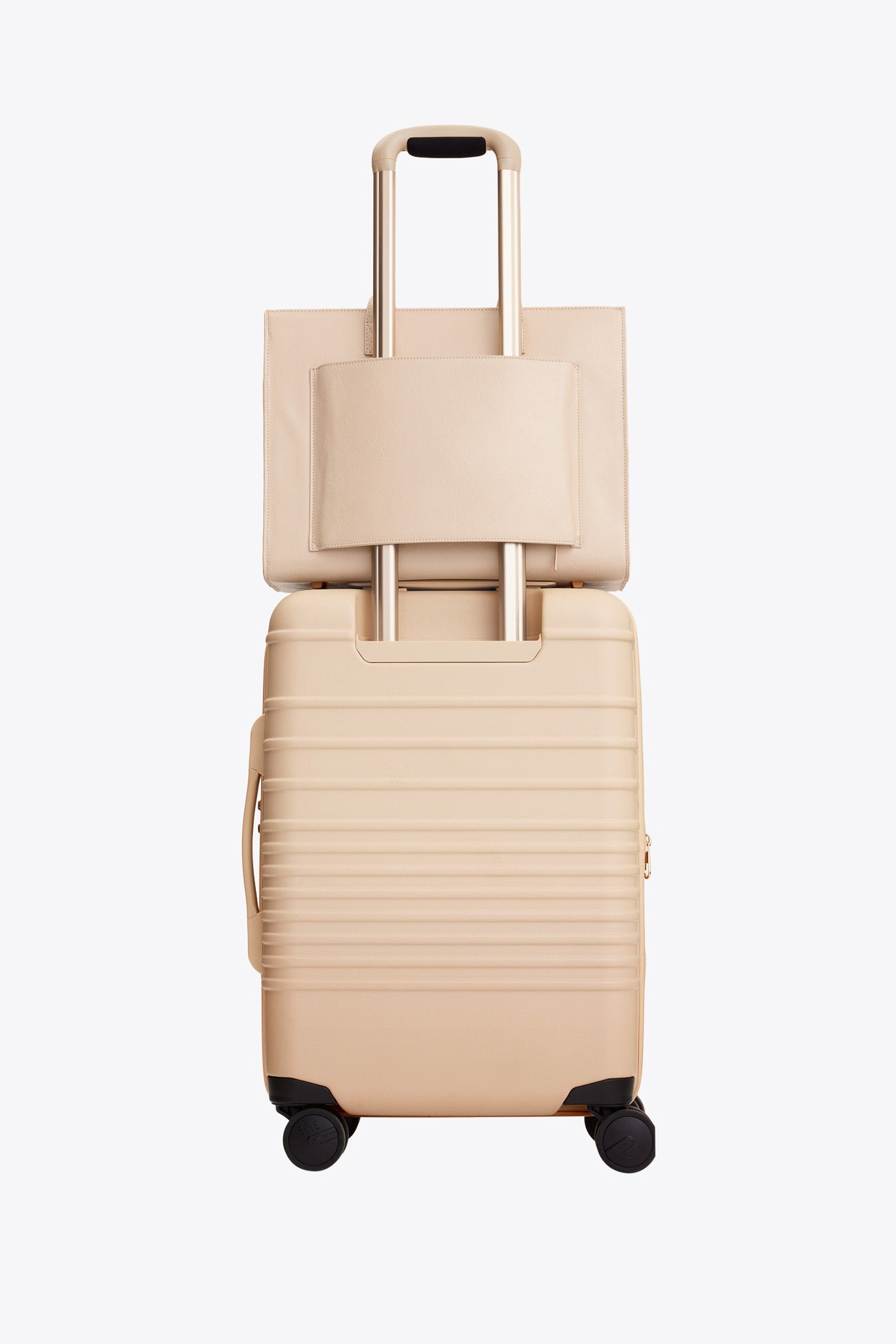 Premium Beige Leather Work Tote Bag for Women - Professional Office Laptop Bag with Spacious Compartments | Ideal for Business, Commuting & Travel