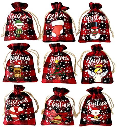 Christmas Buffalo Plaid Gift Bags