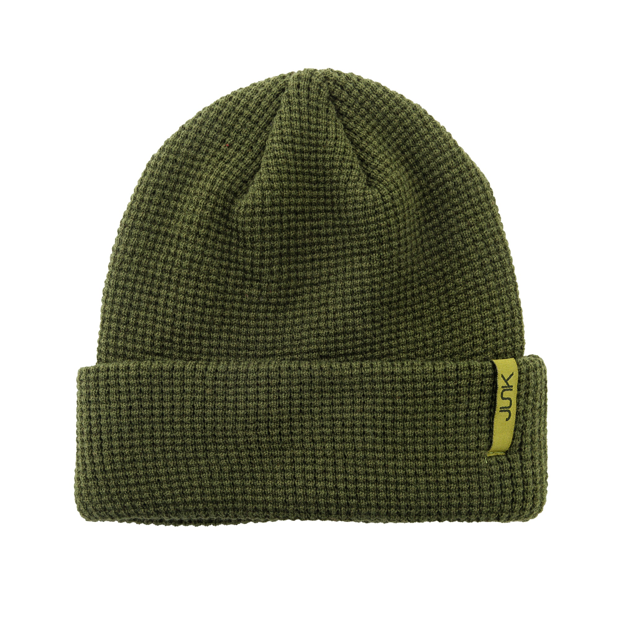 OD Green Waffle Knit Beanie - Warm Winter Hat for Men & Women - Perfect for Outdoor Activities, Hiking, and Cold Weather