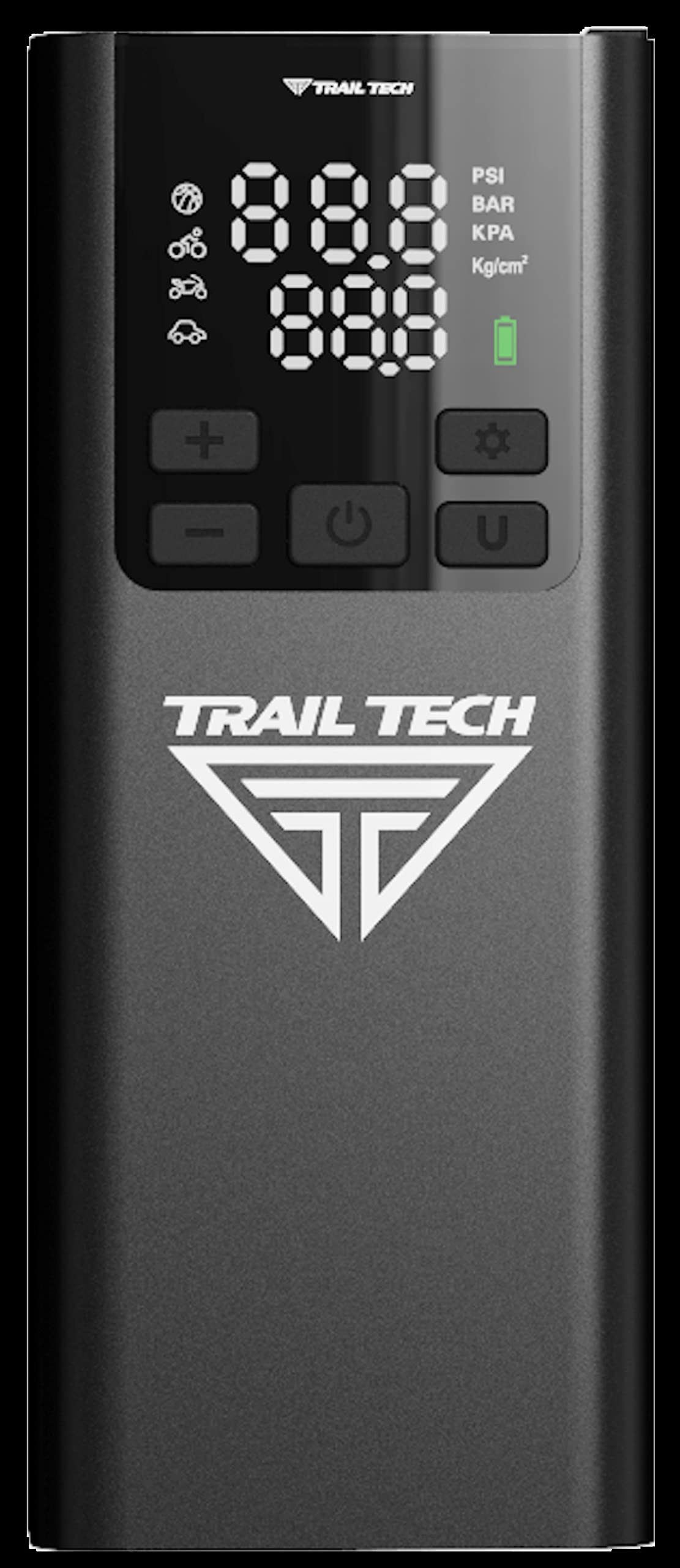 Trail Tech Portable Air Compressor - 12V DC High Pressure Tire Inflator for Cars, Trucks, Bikes & Motorcycles - Compact Emergency Pump for Roadside Assistance & Outdoor Adventures