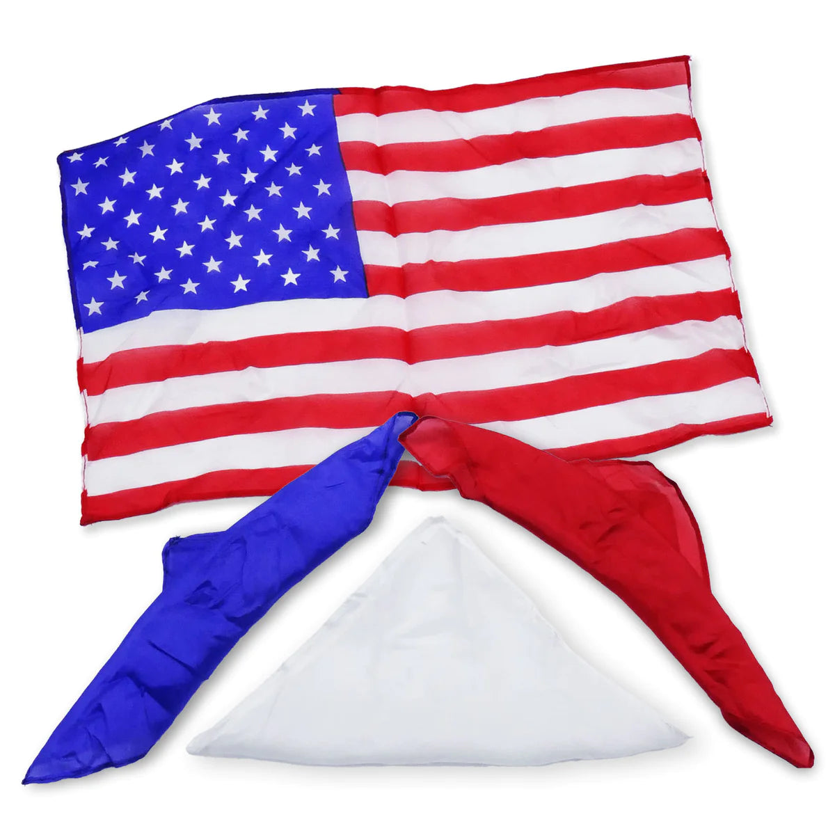 Magic Silk Flag Illusion with Vanishing Trick - Perfect for Stage Performances, Close-up Magic & Party Entertainment