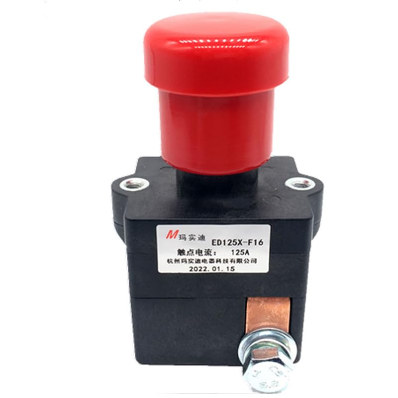 ED125X-F16 Electric Forklift Emergency Stop Button Power-Off Switch - Safety Cutoff Switch for Warehouse Equipment & Industrial Machinery - Perfect for Forklift Maintenance, Emergency Shutdowns & Workplace Safety Compliance