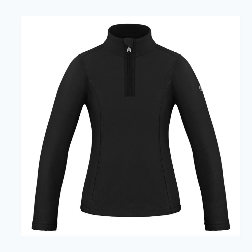White Pepper Girls' Micro Fleece Half Zip Pullover - Soft & Warm Winter Layering for Outdoor Activities