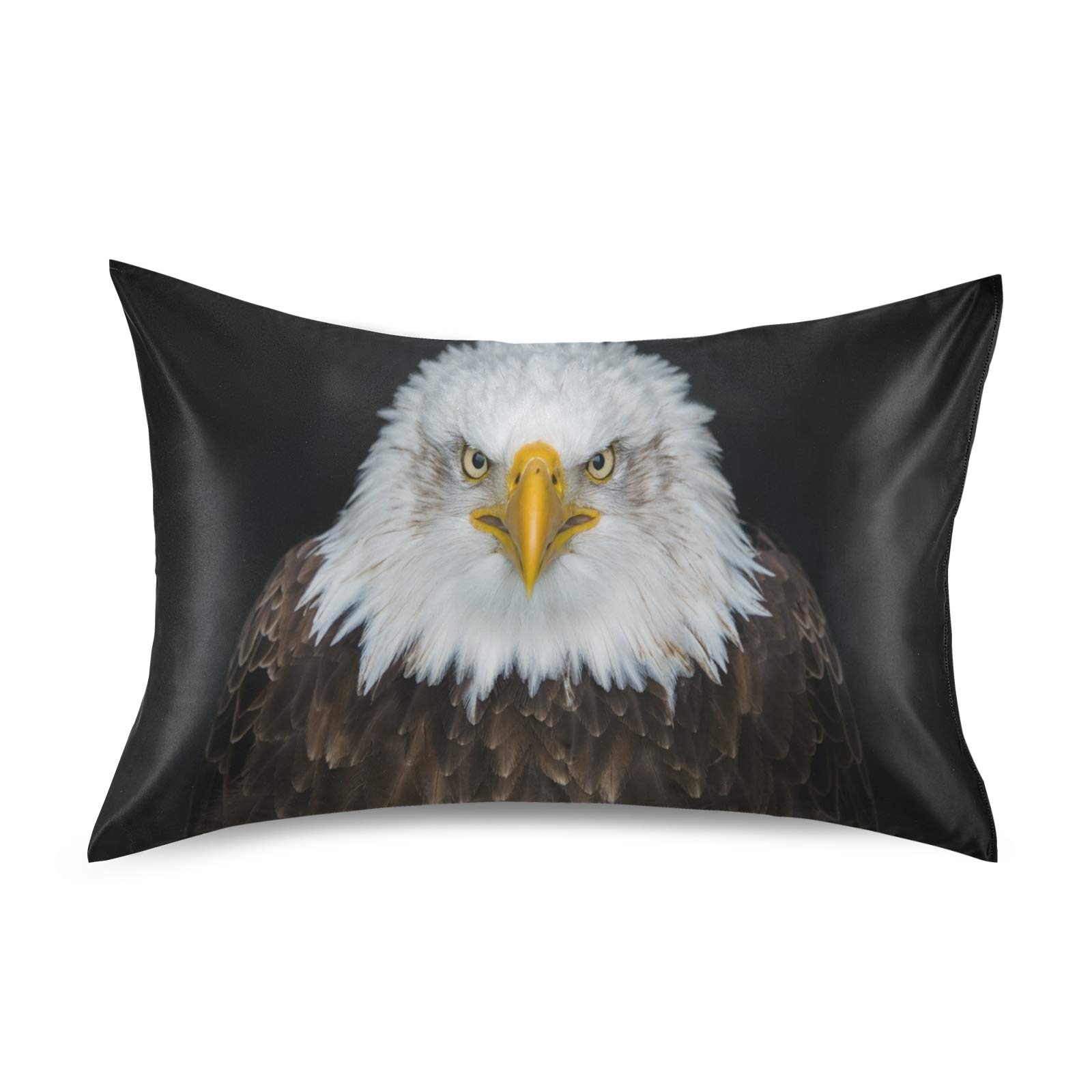 Blueangle Black & Brown Eagle Pillow Cases - Ultra Soft Breathable Pillow Covers for Queen Size Bed (20