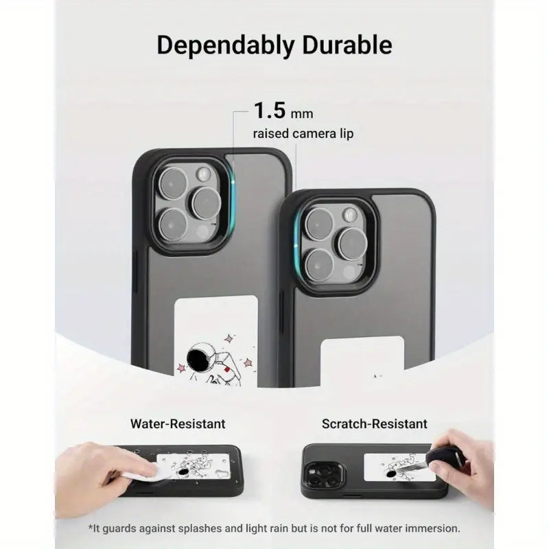 HD 1080P E Ink Screen Smartphone Case - Wireless NFC Photo Display, DIY Custom Protective Cover with Anti-Drop & Water Resistant Design for iPhone 15 Pro Max (Pink) - Perfect for Digital Art Display, Gift Giving and Daily Protection