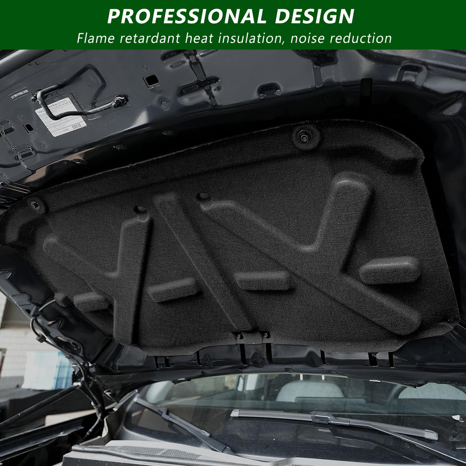 2022-2025 Ford Maverick Hood Insulation Pad - Sound Deadening & Heat Resistant Liner Replacement Accessory | Perfect for Noise Reduction & Engine Heat Protection