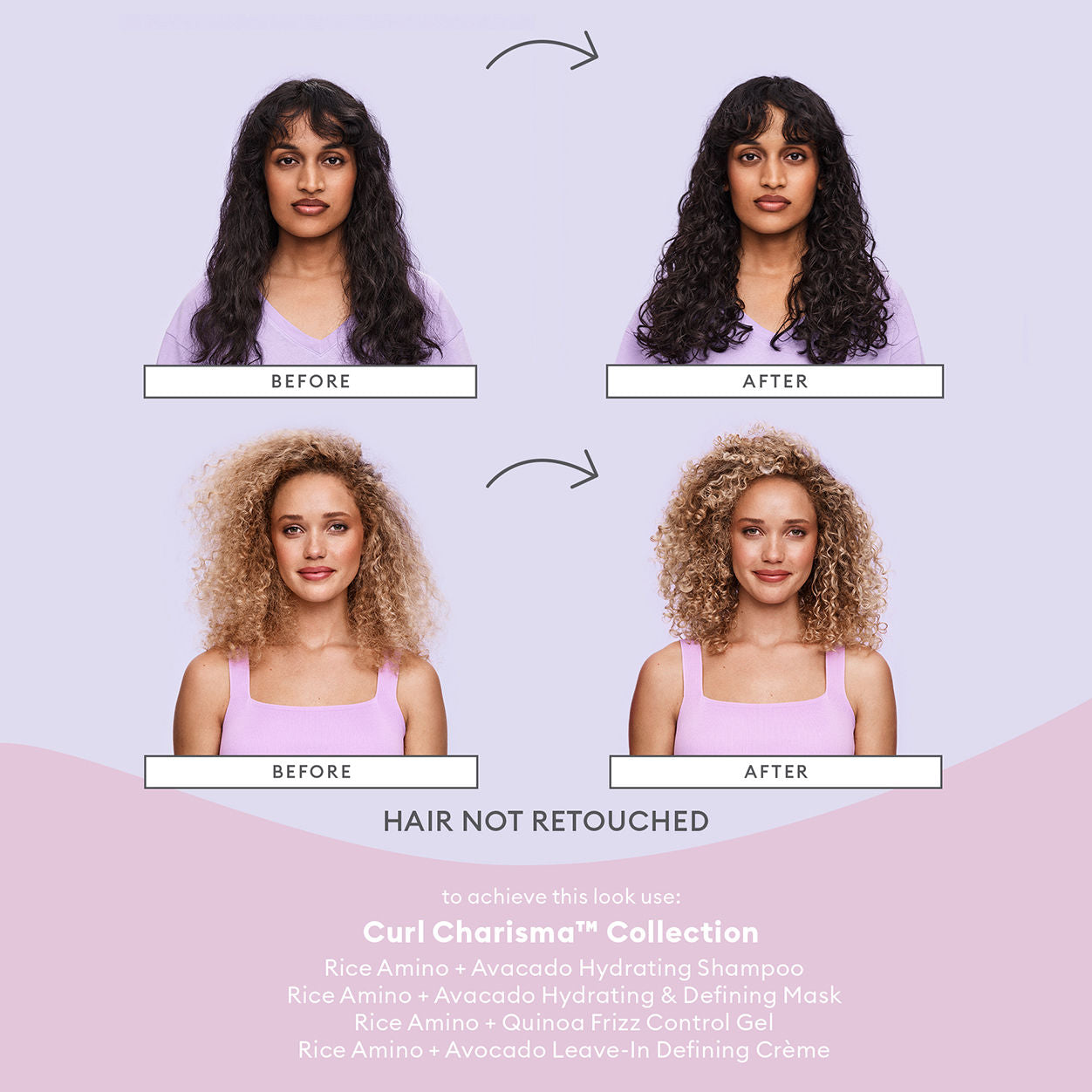 Curl Charisma Rice Amino & Quinoa Frizz Control Styling Gel for Curly Hair - Tames Frizz & Defines Curls for All-Day Hold