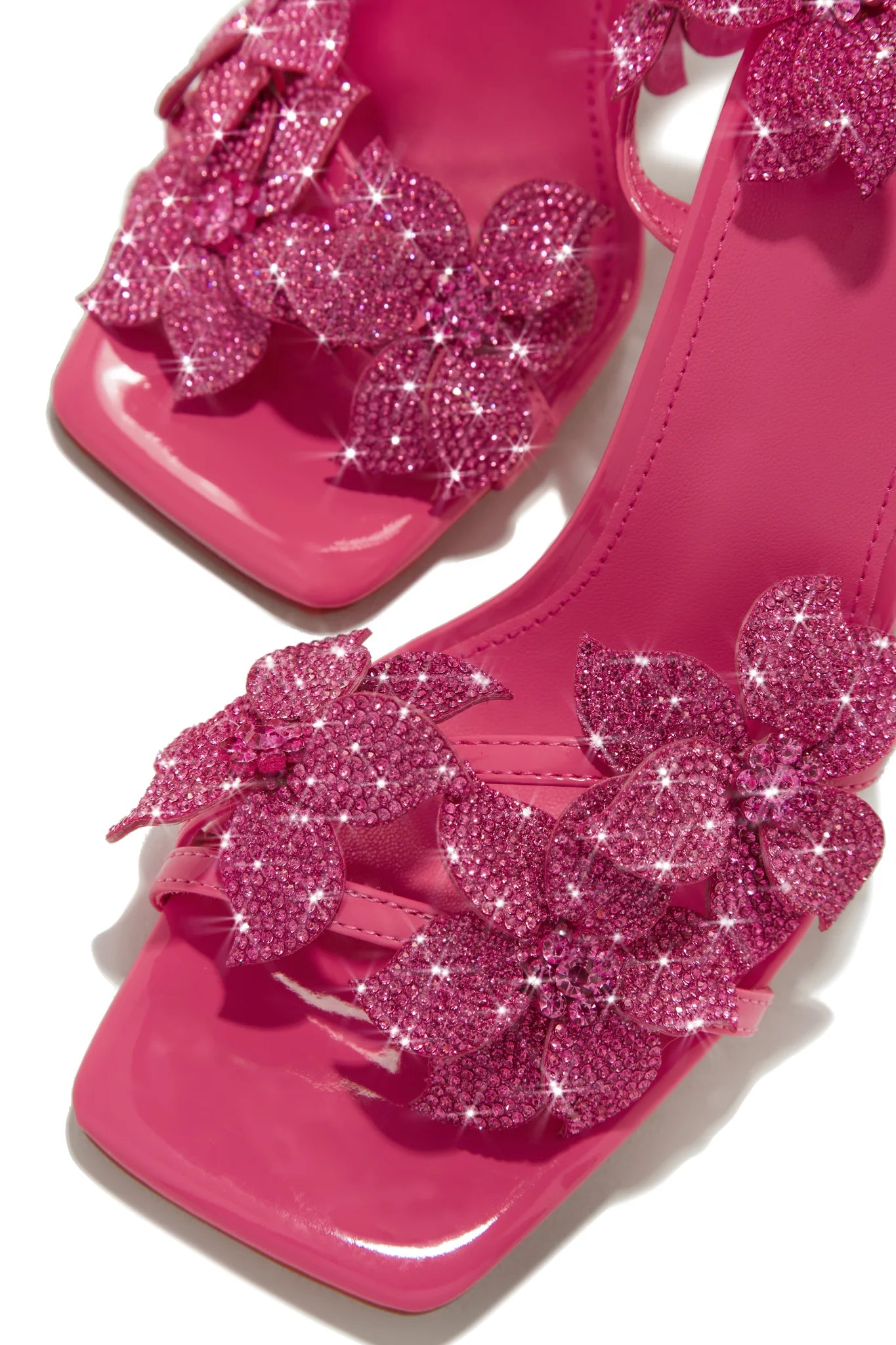 Romantic Pink Flower Heels for Women - Elegant High Heel Sandals for Weddings, Parties & Special Occasions