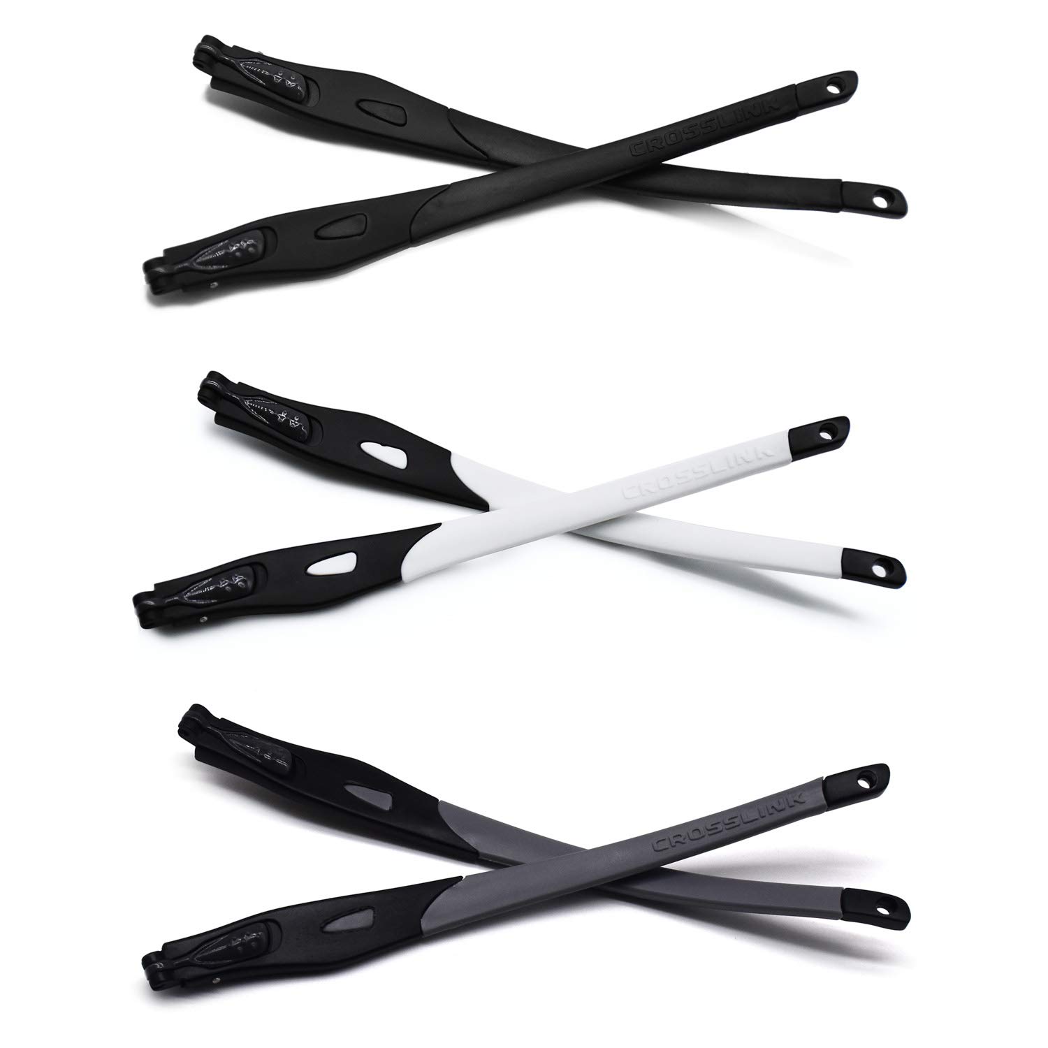 HKUCO Replacement Temple Arms for Oakley Crosslink Glasses Frame - Perfect for Eyewear Repair & Customization