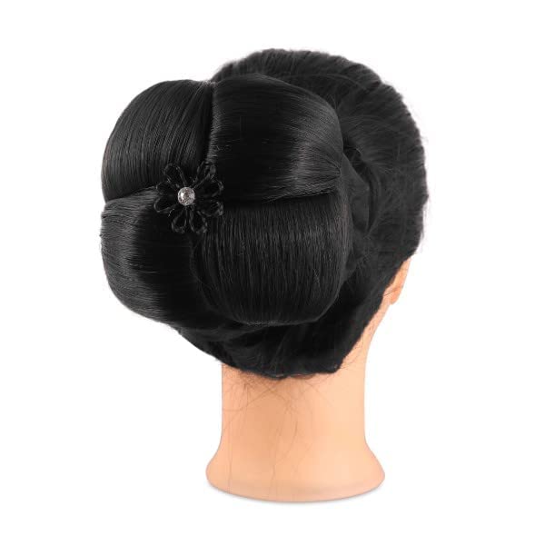 Neaama Hair And Beyond Stone Juda Hair Bun for Women & Girls - Brown Hair Styling Accessory (Pack of 1) - Perfect for Weddings, Parties & Everyday Elegant Hairstyles
