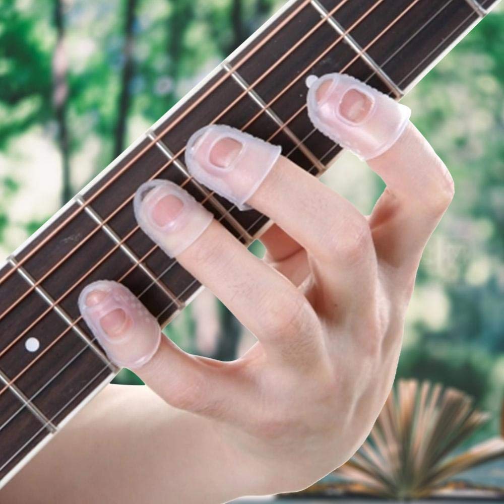 Fingertip Protector for Guitar & Ukulele - Plastic Practice Tool for Musicians