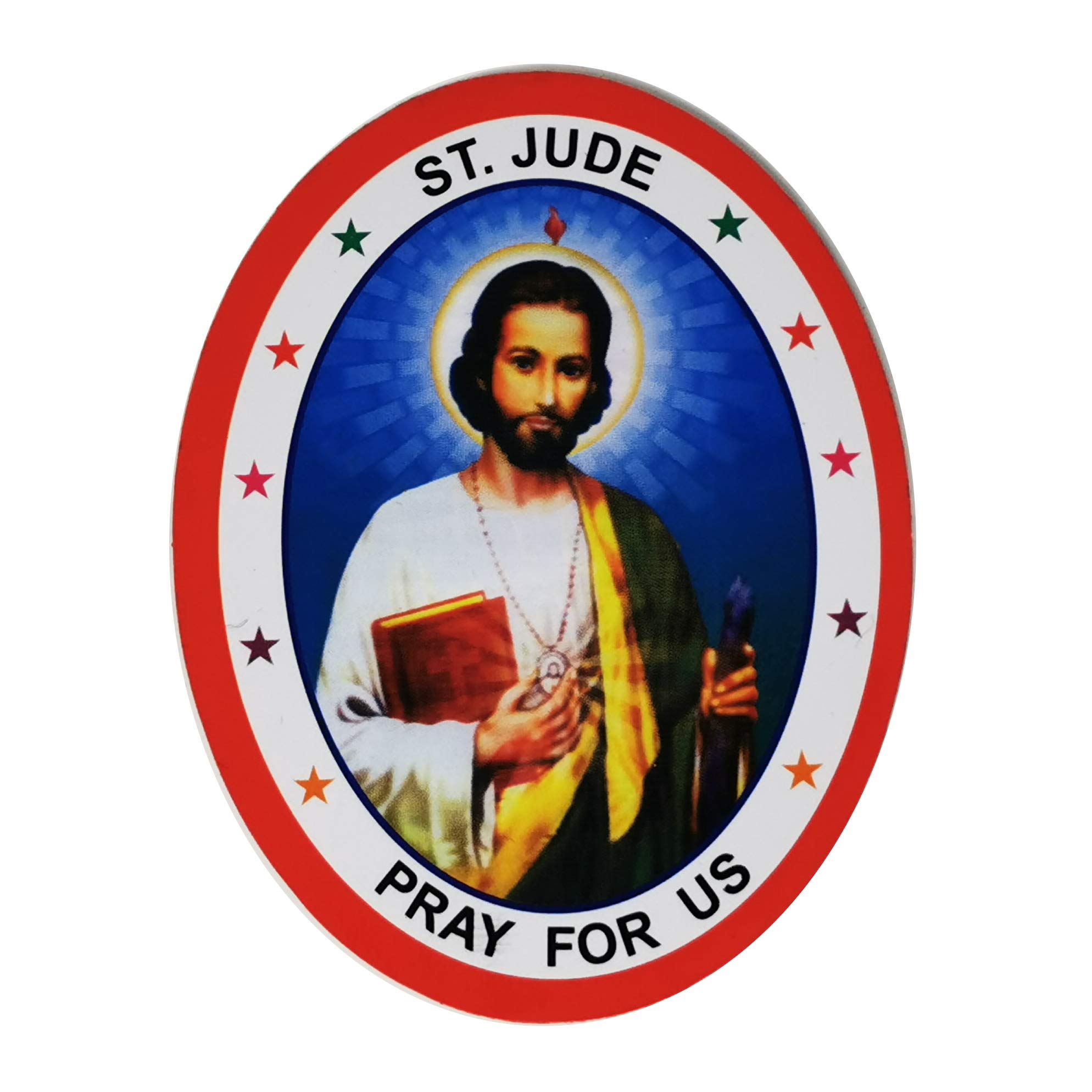 St. Jude Double Sided Window Sticker 9.2cm - Car & Home Decor