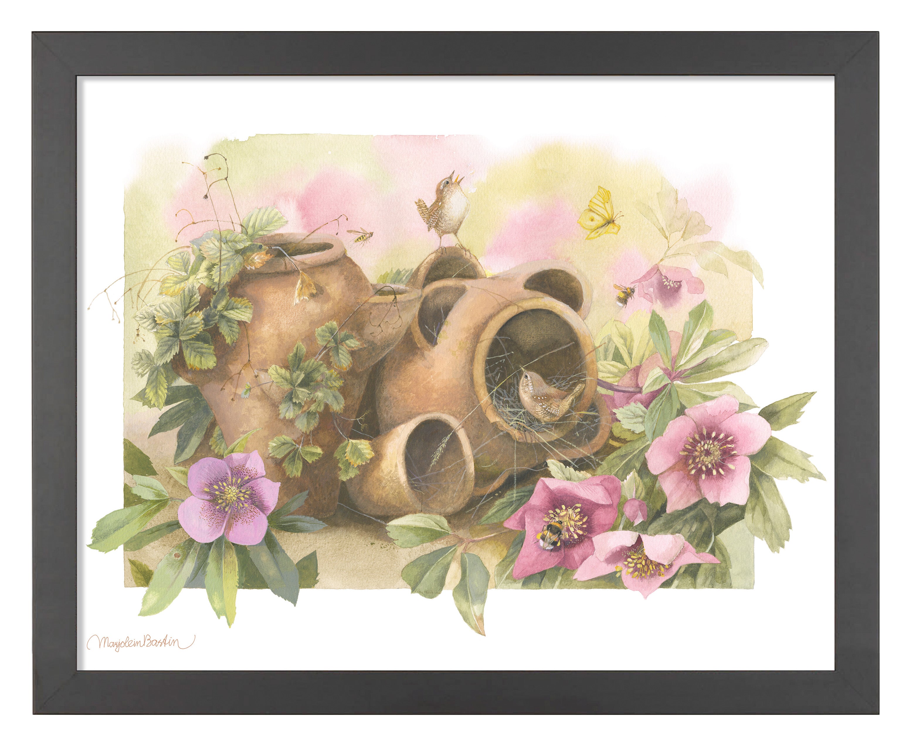 Home Decor Wall Art Prints - Beautiful Handmade Nest Paintings for Living Room, Bedroom & Office Decoration