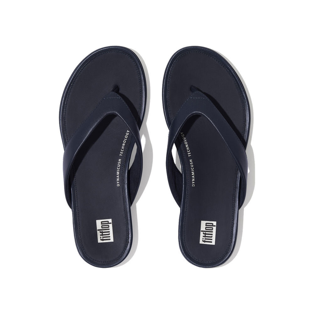 FitFlop Gracie Comfortable Flip Flop Sandals for Women - Midnight Navy | Arch Support & Cushioned Footbed | Perfect for Beach, Pool & Summer Walking