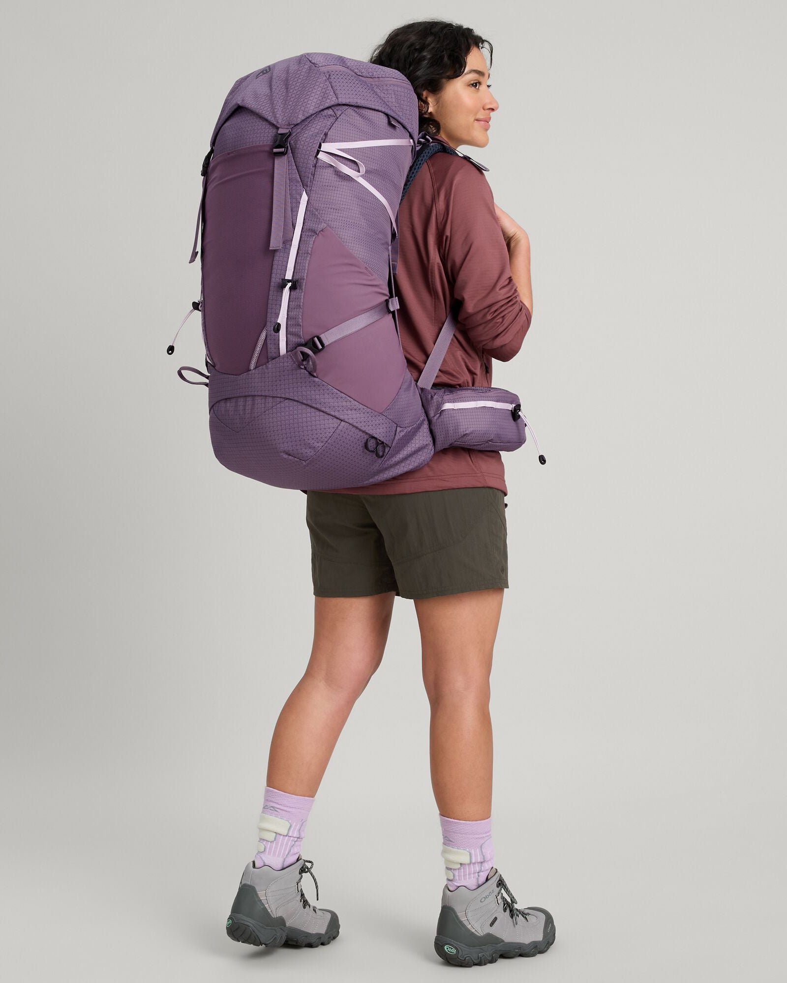 Women's Valorous 55L Backpack - Waterproof Hiking Pack with Adjustable Straps for Outdoor Adventures | Perfect for Camping, Travel & Trekking