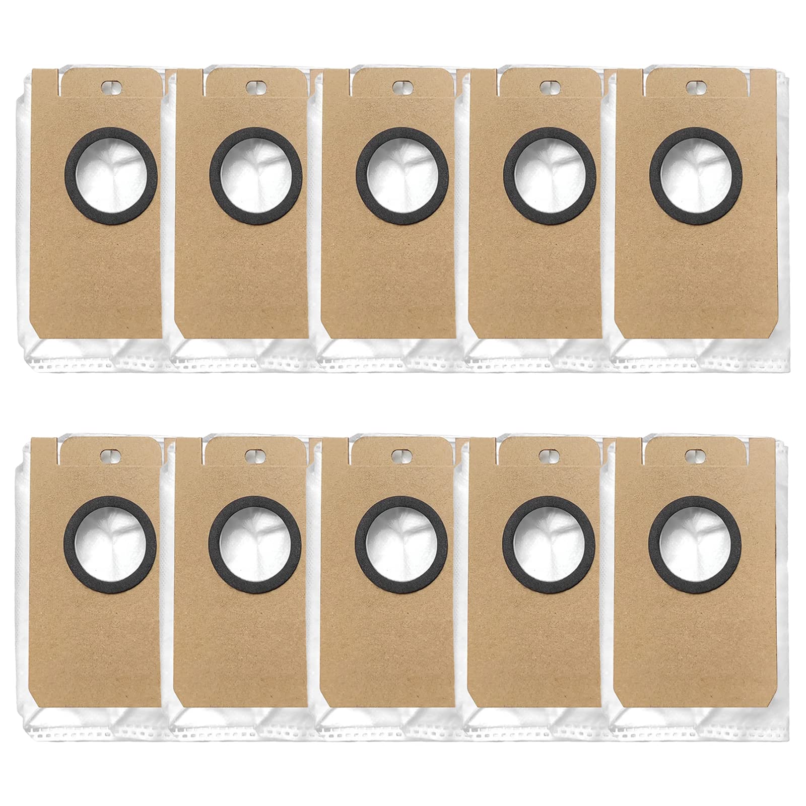 10 Pack Replacement Dust Bags for Ionvac SmartClean V4 Self-Emptying Robot Vacuum - Compatible with SmartClean V4 Models | Perfect for Pet Hair, Allergen Control & Daily Home Cleaning