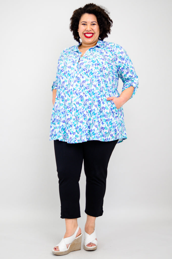 Celine Blouse Women's Linen Bamboo Shirt | Melbourne Style Summer Top | Perfect for Office Wear & Casual Outings