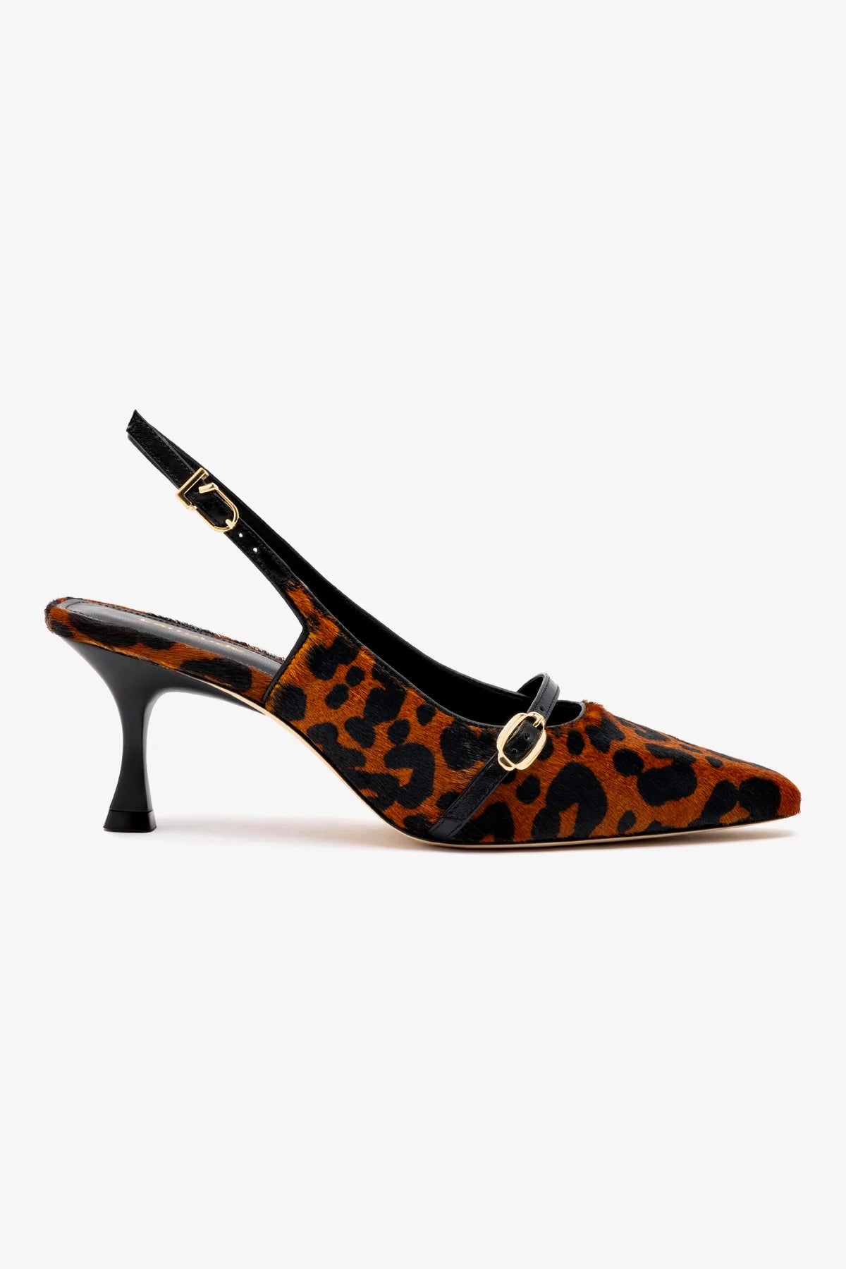 Women's Ines Pump Leopard Print Calf Hair Heels - Stylish Pointed Toe Dress Shoes for Work, Party & Special Occasions