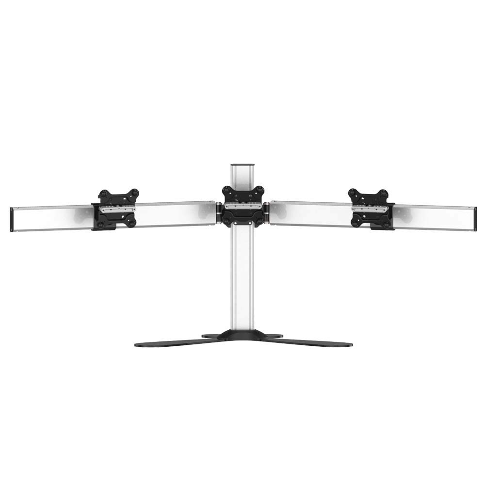 Cotytech Triple Monitor Stand for Apple Displays - Quick Release Adjustable Desktop Mount (BL-AF8) - Perfect for Home Office, Gaming Setup & Multi-Tasking Workspaces