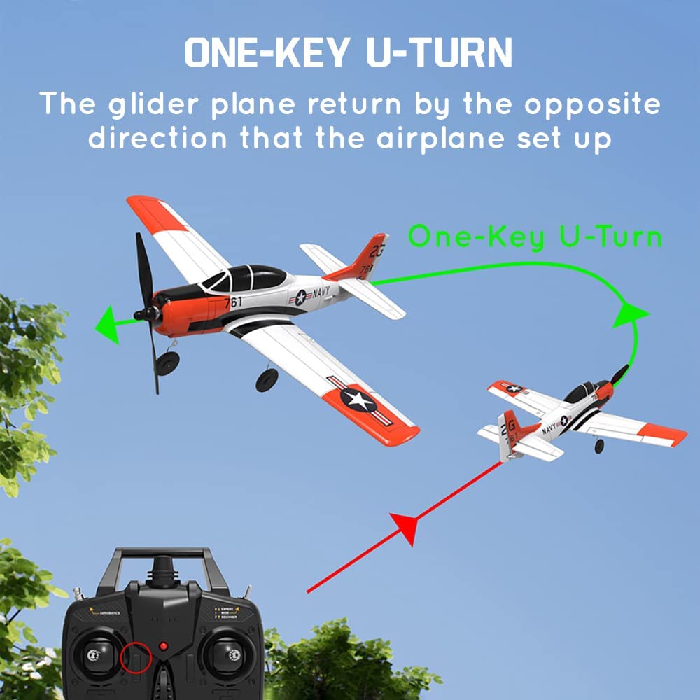 4 Channel RC Plane - Ready to Fly Remote Control Airplane for Adults & Kids, 360° Stunt Tumble, Easy to Fly, Durable Outdoor Toy | Perfect for Backyard Flying, Park Adventures & RC Hobbyists