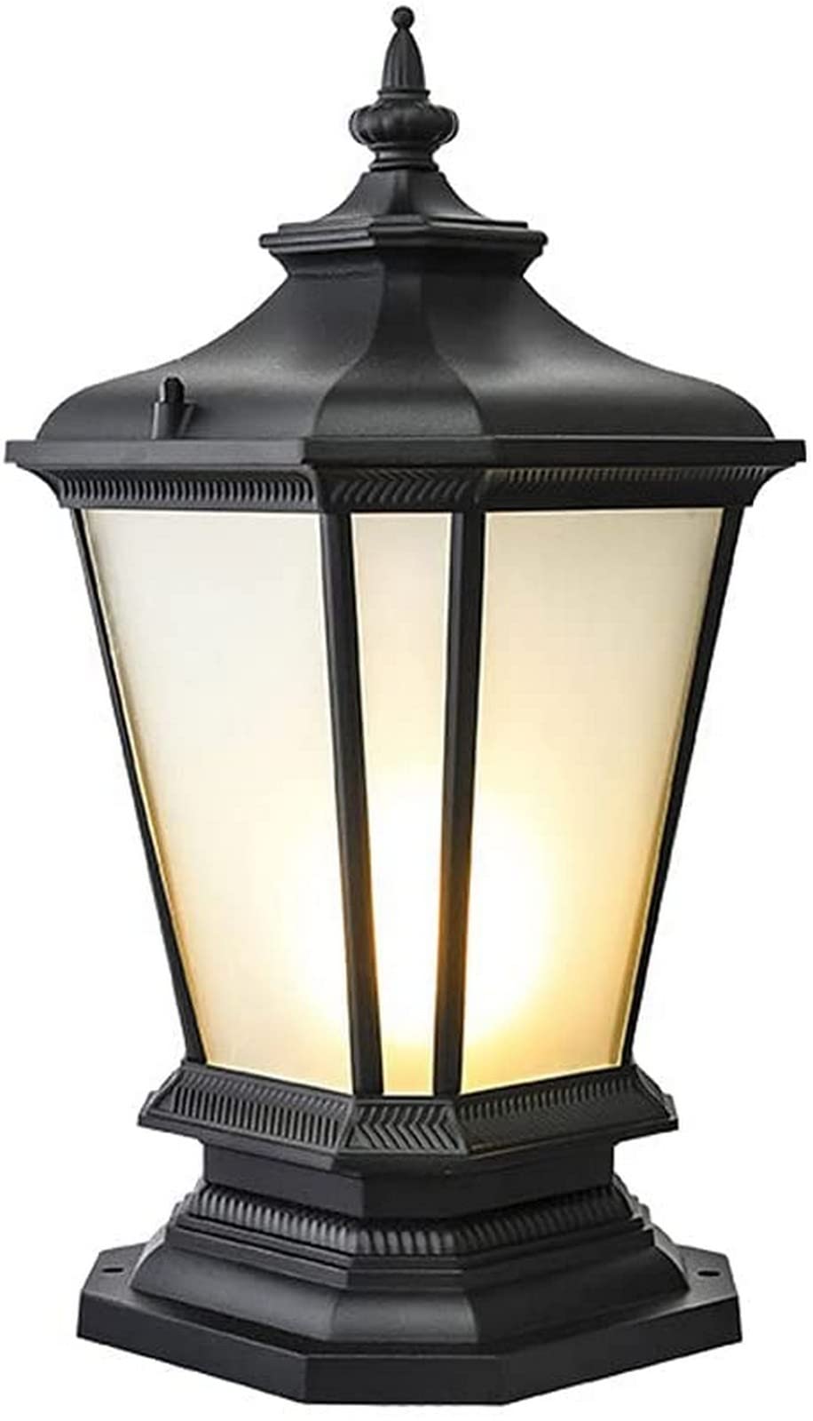 Outdoor Post Light Fixture - Waterproof Garden Lamp for Patio, Porch, Fence & Pillar Decor | Landscape Lighting, Street Lamp | Perfect for Backyard, Driveway & Pathway Illumination