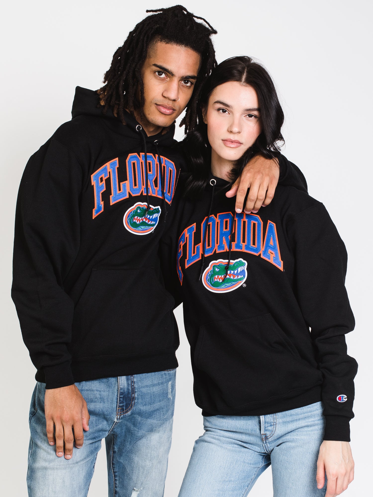 Champion Eco PowerBlend Florida University Hoodie - Soft & Sustainable Cotton Blend Sweatshirt for Men & Women - Perfect for College, Gym & Casual Wear