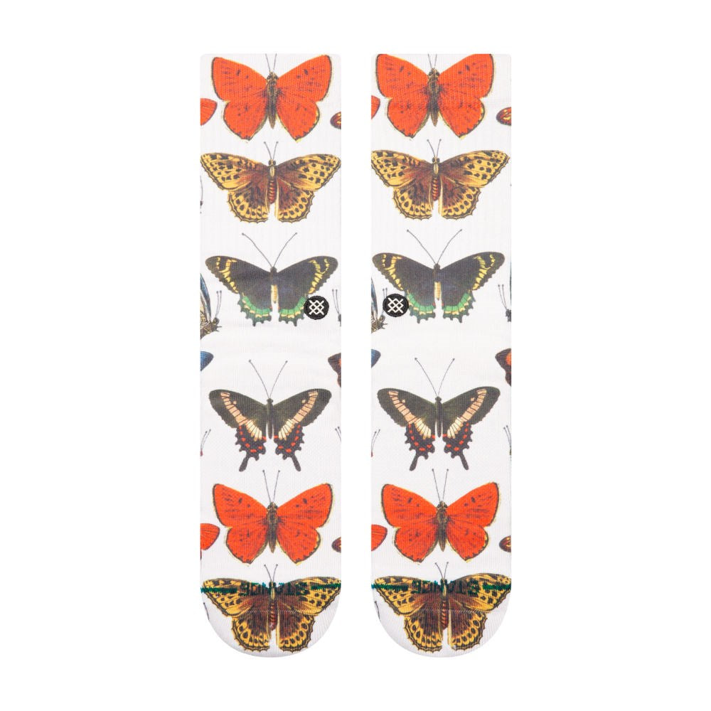 Stance Flutterby Crew Socks for Women & Men - Soft Comfortable Cotton Ankle Socks - Perfect for Running, Yoga & Everyday Wear
