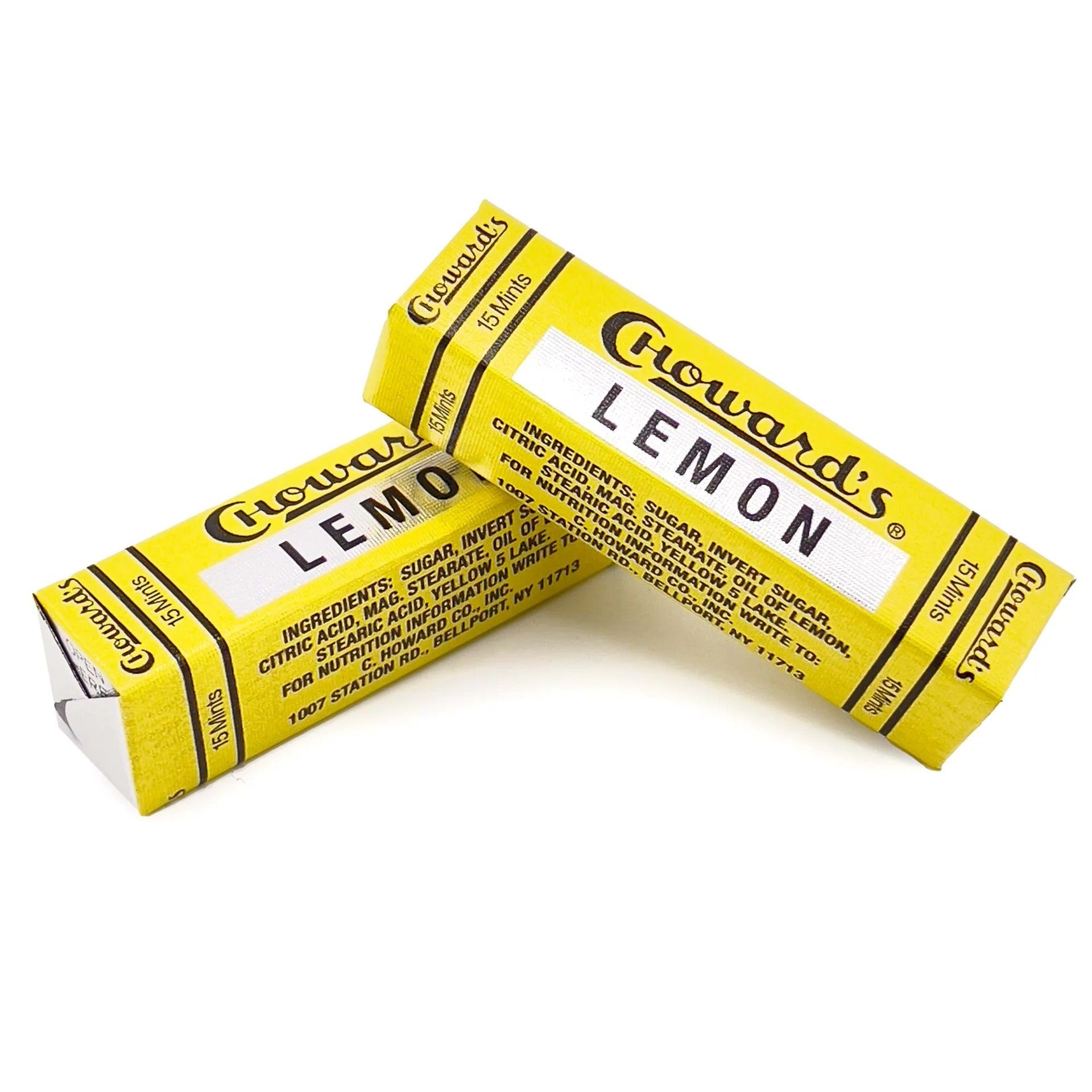 C Howard Lemon Mints - 0.875oz (24 Count) Refreshing Hard Candy for Fresh Breath | Perfect for Office, Travel & After Meals