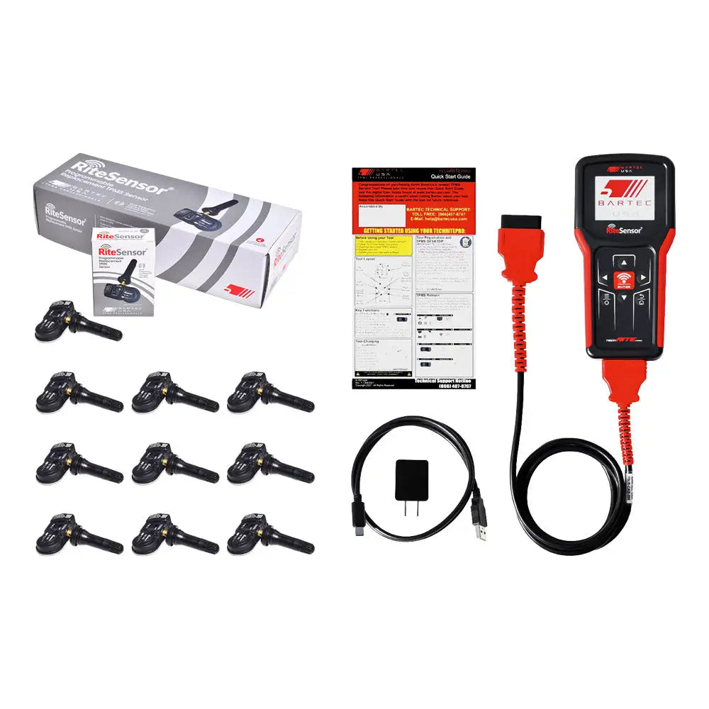 Bartec TechRITEPro TPMS Service Tool Kit - Professional Tire Pressure Monitoring System Diagnostic Scanner for Cars & Trucks - Perfect for Auto Shops, Mechanics & DIY Enthusiasts