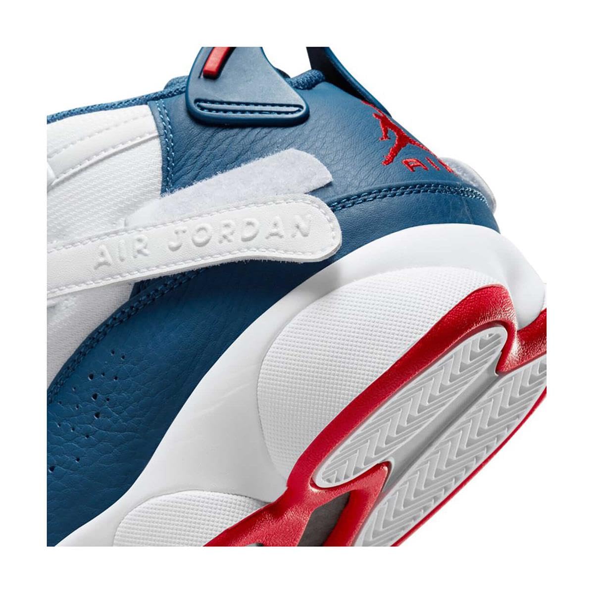 Nike Jordan Men's 6 Rings Basketball Shoes - White/University Red/Light Steel Grey/True Blue (322992-012) | High-Performance Basketball Sneakers for Men | Perfect for Court Play, Streetwear & Sneaker Collectors