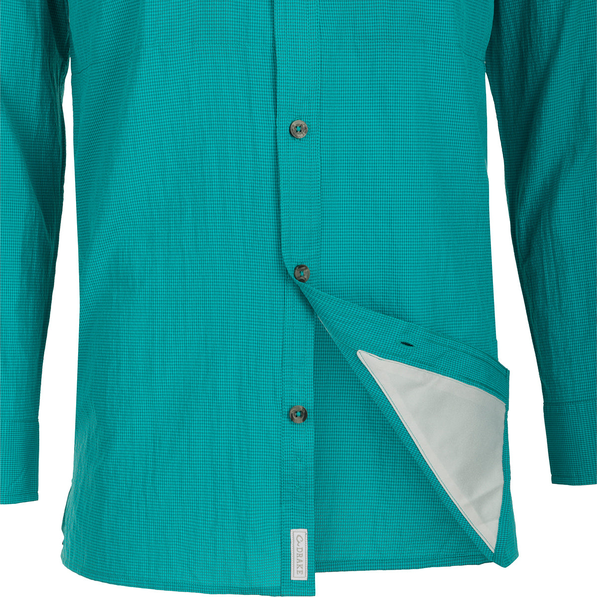 Classic Seersucker Long Sleeve Mini Check Shirt for Men - Casual Summer Wear, Office Outfit & Vacation Style