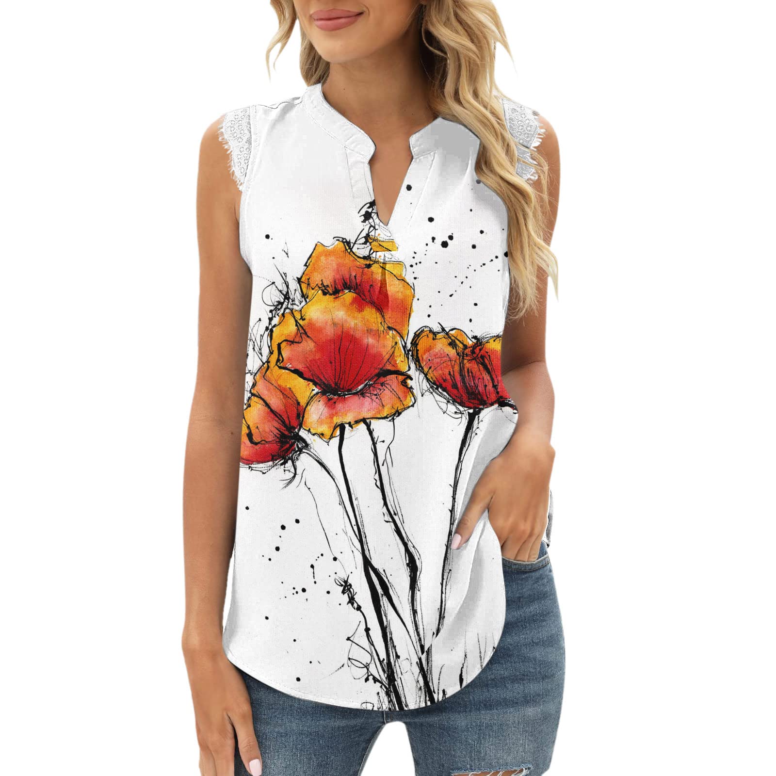 Women's Casual & Dressy Summer Tops - Trendy Loose Fit Tank Tops & Blouses for Holiday, Beach & Everyday Wear