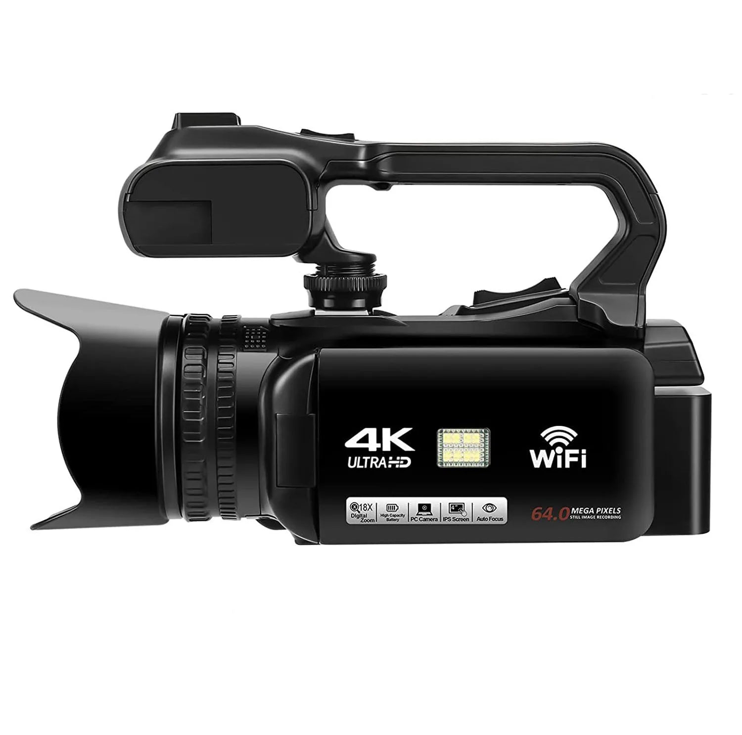 ZIHOTEK HD 4K Digital Video Camera with WiFi, 3.0
