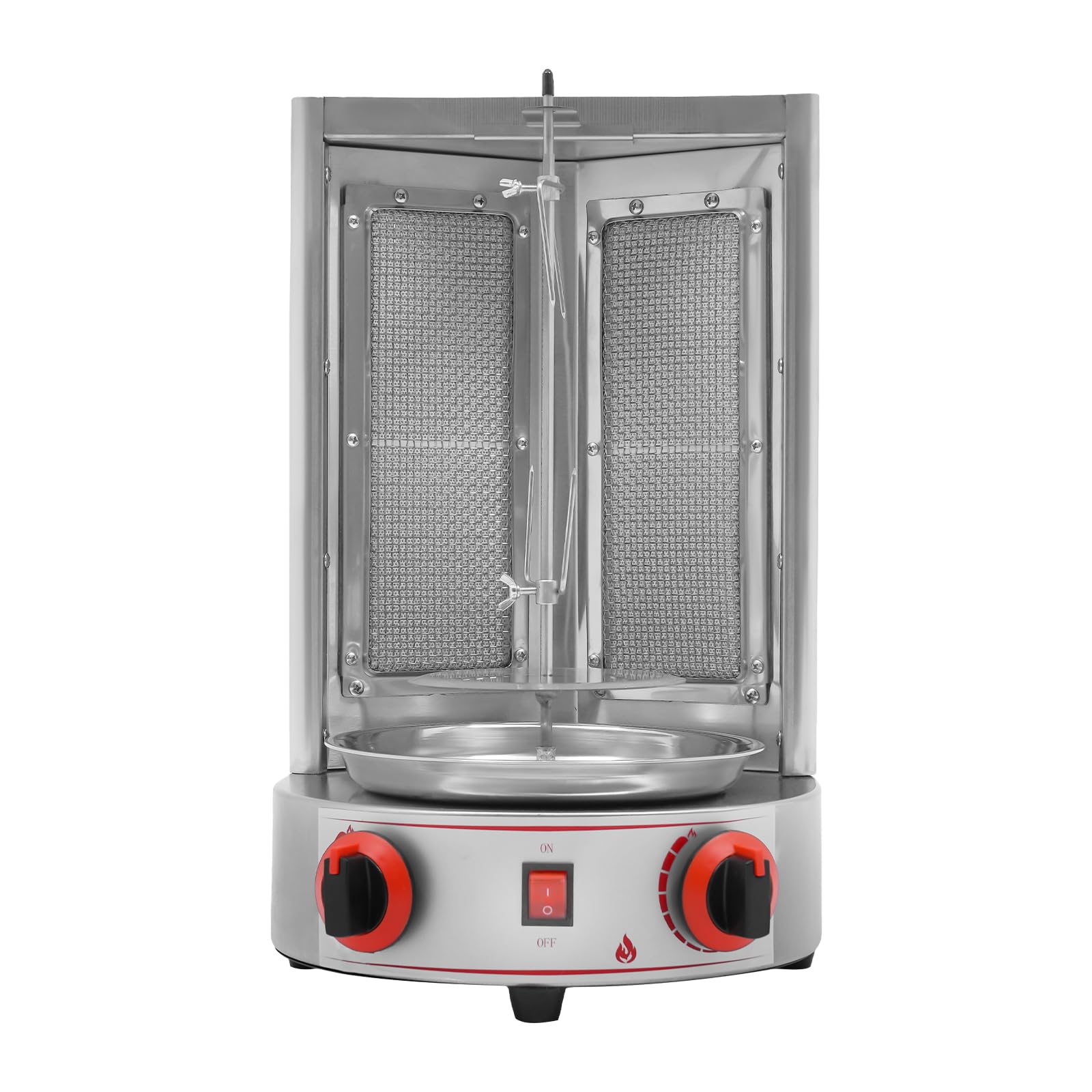 3000W Gas Doner Kebab Machine - Commercial Vertical Rotisserie Grill for Gyro, Shawarma & Chicken - Perfect for Restaurants, Food Trucks & Home BBQ Parties