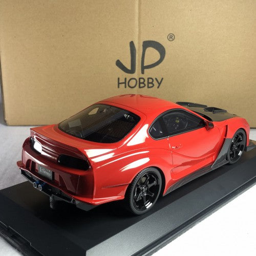 Peako Models 1:18 Scale Diecast Toyota Supra JZA80 Widebody Varis Supreme Red - Collectible Car Model for Display & Racing Enthusiasts