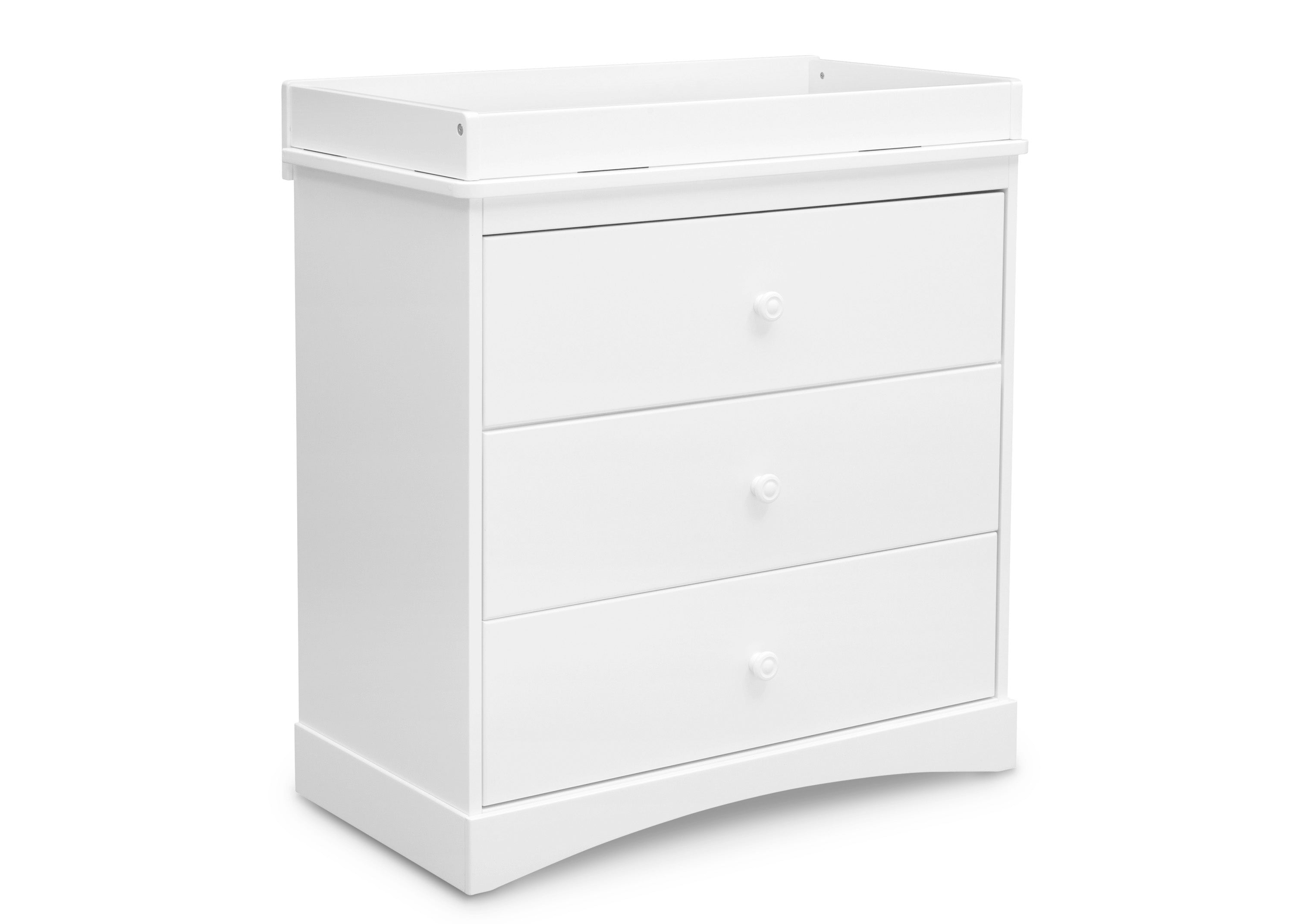 Sutton 3-Drawer Baby Dresser with Changing Table Top & Secure Interlocking Drawers - Perfect Nursery Furniture for Diaper Changes & Infant Clothing Storage